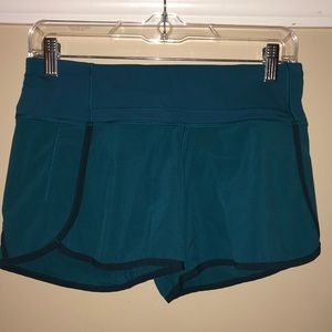 Blue/teal Lululemon shorts